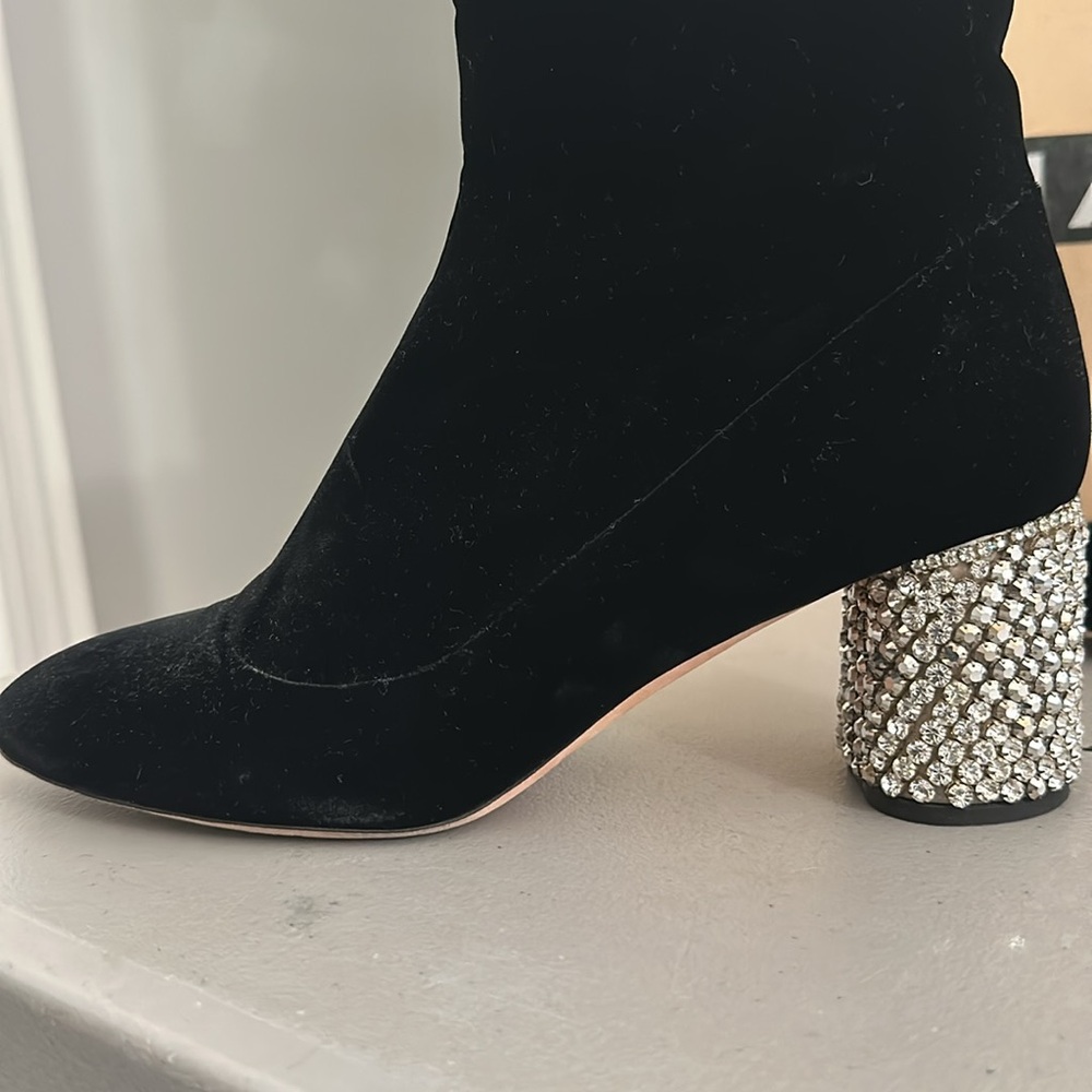 Black Rochas Heeled Boots - Picture 3 of 5